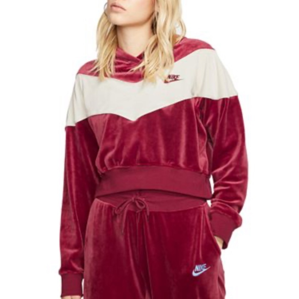 NWT Nike Velour Sportswear Hoodie